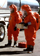 Photo: Staged Hazmat Drill